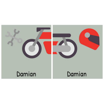 *Motorka* Samolepky na boty