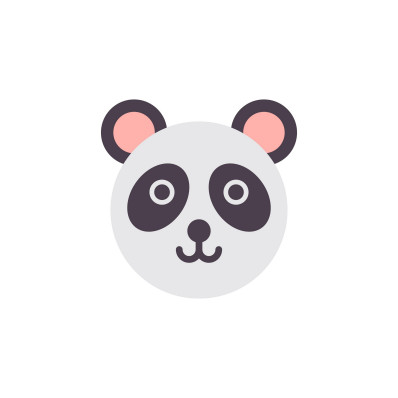 Panda- Štítky na oblečení