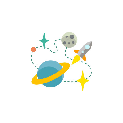 *Vesmír* Každodenní samolepky