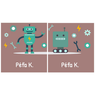 *Robot* Samolepky na boty