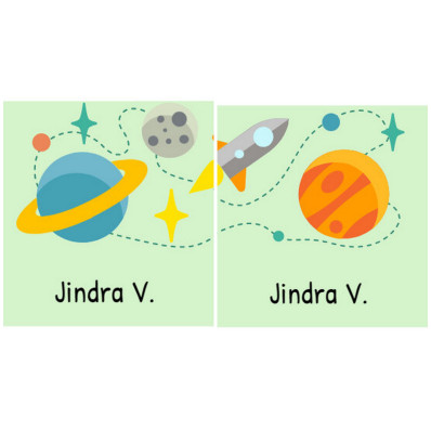 *Vesmír* Samolepky na boty