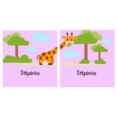 *Žirafa* Samolepky na boty