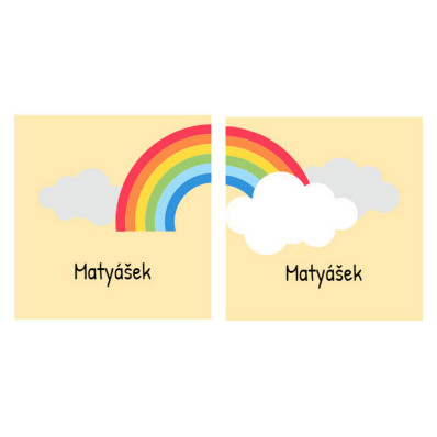 Duha_ Nalepovací samolepky na boty