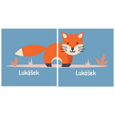 Liška_ Nalepovací samolepky na boty