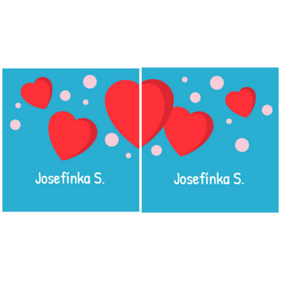 Srdíčko- Samolepky na boty