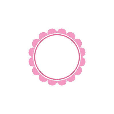 *Kulaté rámečky* Barevný střed_ Štítky na oblečení