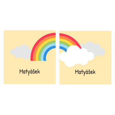 Duha_ Nalepovací samolepky na boty