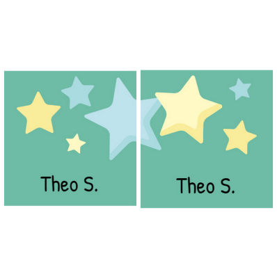 Hvězdičky_ Samolepky na oblečení, nažehlovačky nejen pro děti