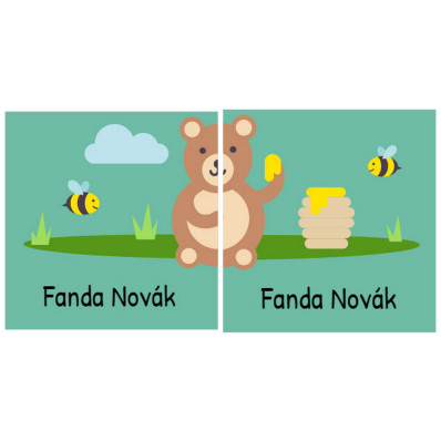 Medvídek- Samolepky na boty