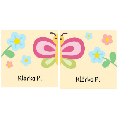 Motýlek- Samolepky na boty