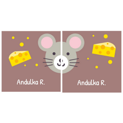 Myška_ Nalepovací samolepky na boty