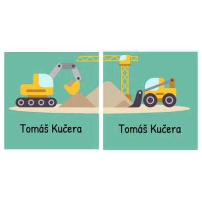 *Bagr* Samolepky na boty